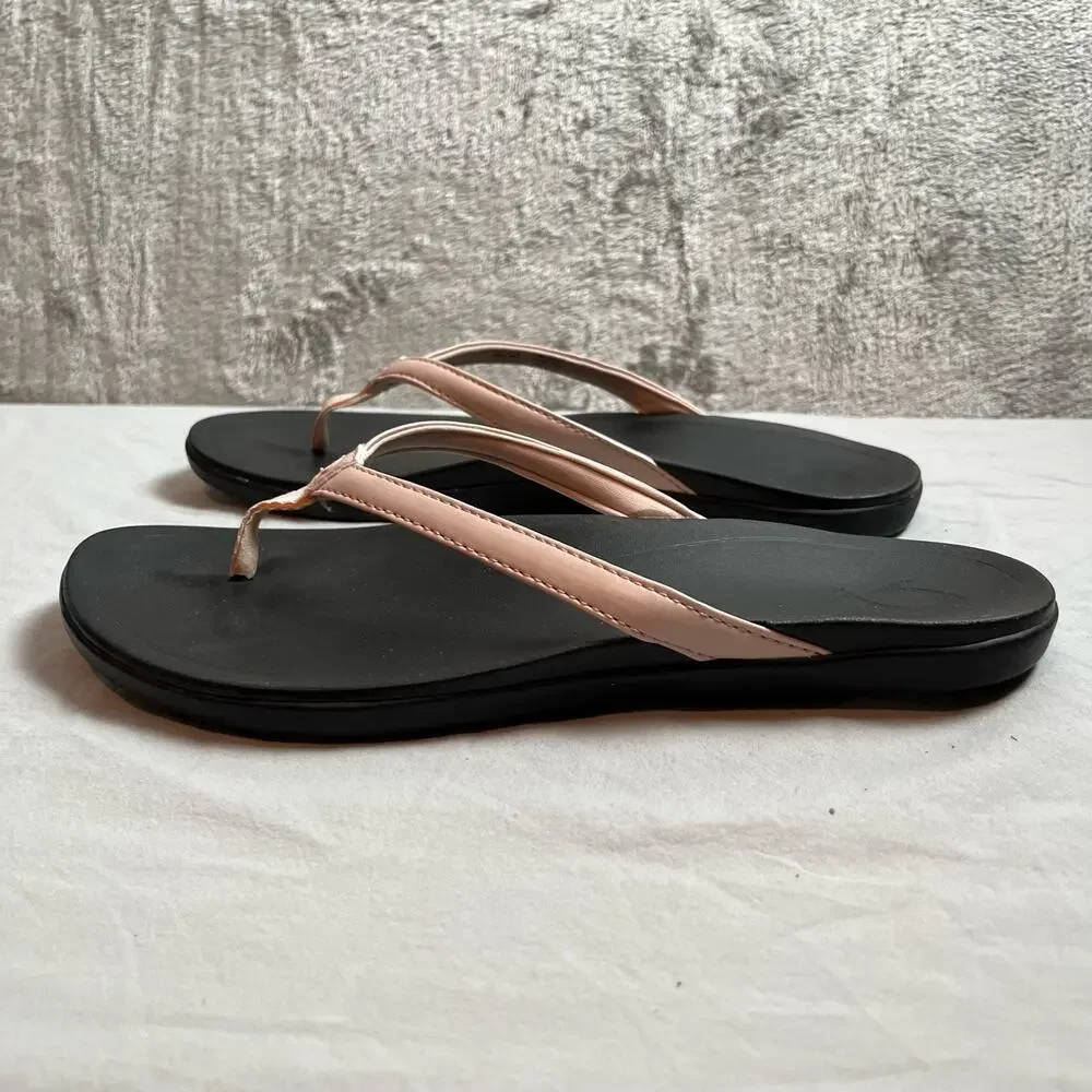 OluKai Ho'opio Size 8 Petal Pink Thong Sandal Women’s_5